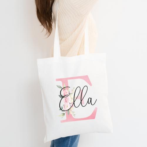 Blomster Mulepose med Navn – Den Ideelle Gave til Børn!