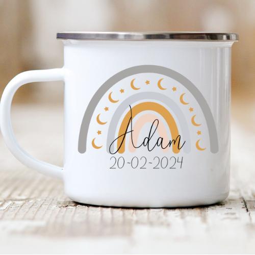 Personlig Regnbue Kop med Navn til Børn – Fantastisk Gave!