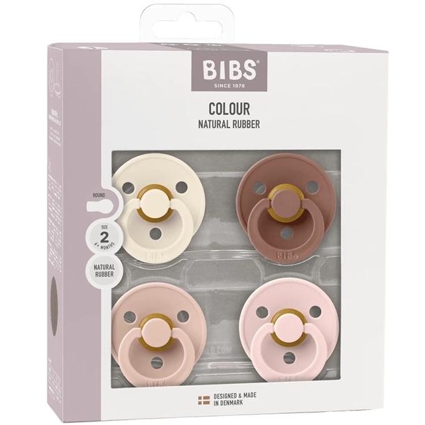 Bibs Sutter - Blush Mix, 4 Pak, Rund Sutter til Baby
