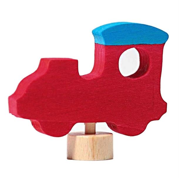 Dekorativ Lokomotiv Figur fra GRIMM's - Kvalitets Trælegetøj
