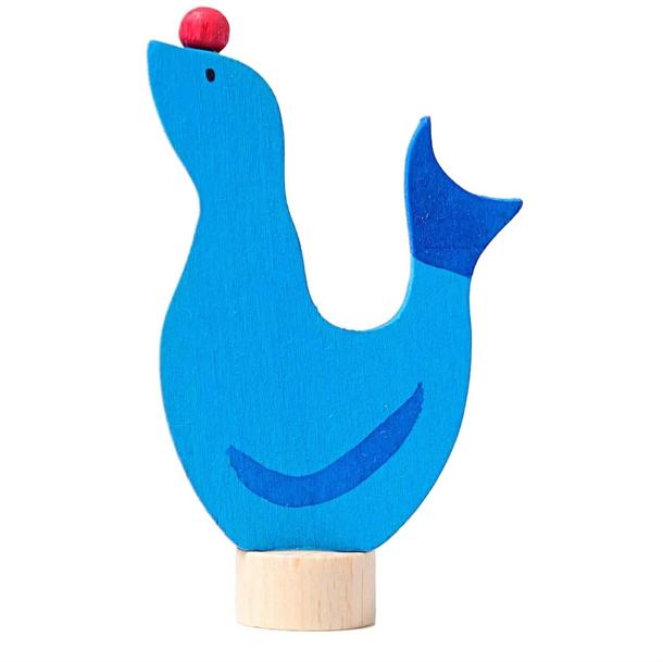 Håndmalet Dekorativ Sæl Figur fra GRIMM's - Fantastisk Legetøj