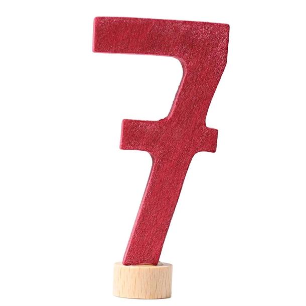 Dekorative Trænumre 7 til Fødselsdagsringe fra Grimm's