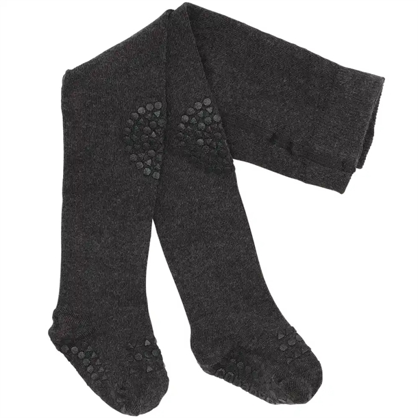 Skridsikre strømpebukser i mørkegrå fra GoBabyGo