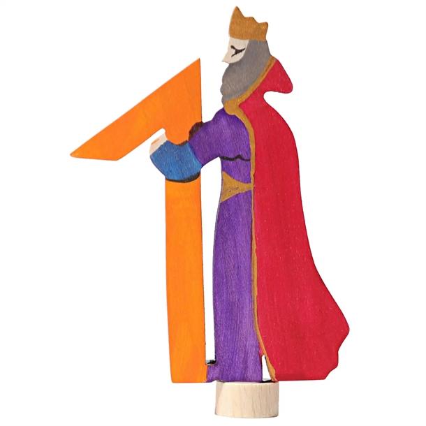 Grimms Dekorativ Figur - Eventyrfigur Konge i Træ