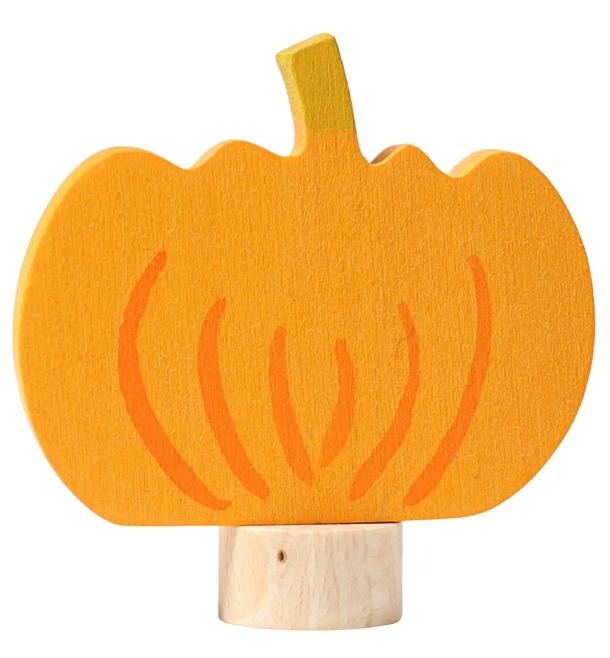 Håndmalet Græskar Figur i Bæredygtigt Træ fra Grimms