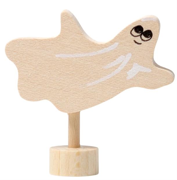 Grimms Håndmalet Træspøgelse – Bæredygtig Dekoration