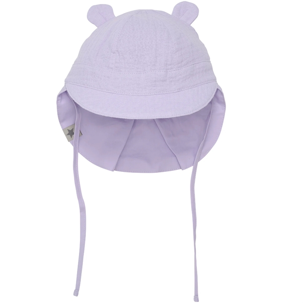 Solhat med ører i muslin - Orchid Petal fra Huttelihut