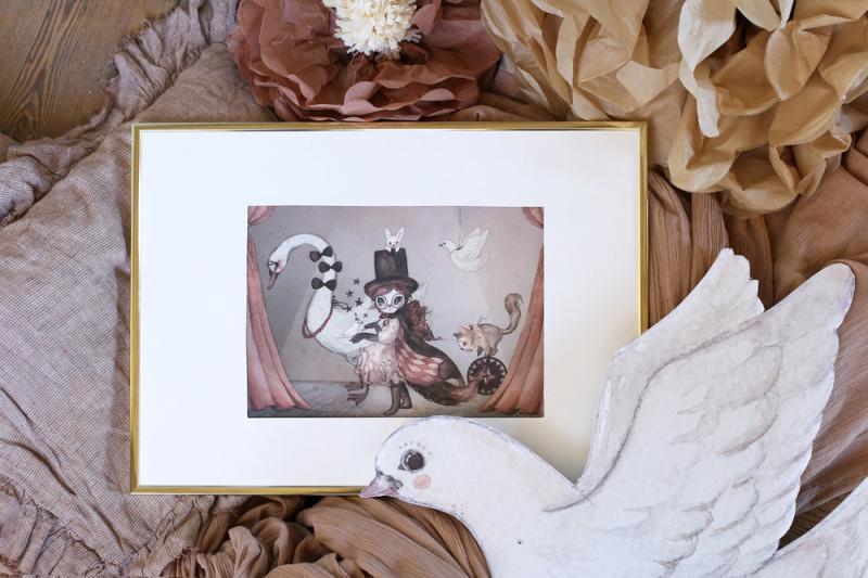 Miss Lucy Plakat – Eventyrlig Kunst til Børneværelset