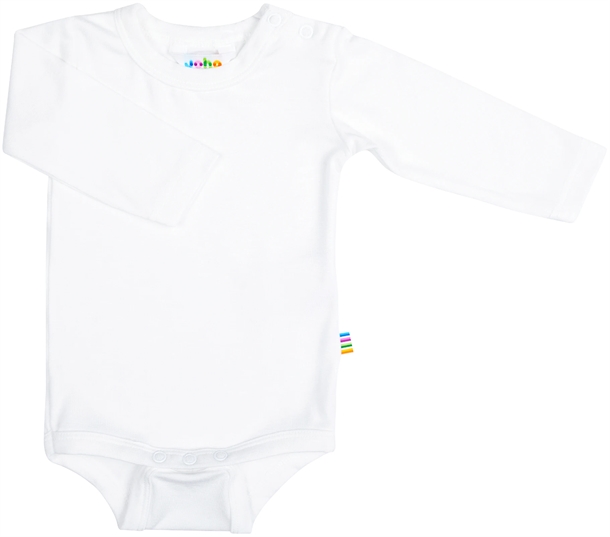 Joha Økologisk Hvid Bambus Langærmet Body til Børn