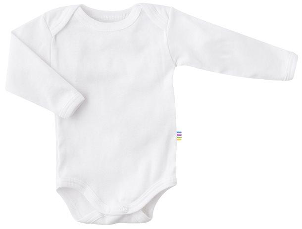 Langærmet Hvid Økologisk Bomuld Body fra Joha – Tilbud!