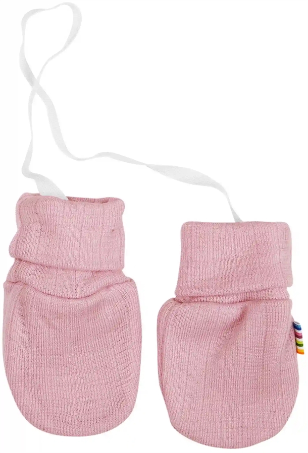 Rosa Uldluffer uden Tommelfinger fra Joha – Vinterkomfort!