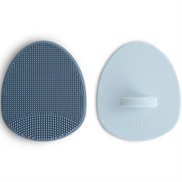 Mushie Babybørste Tradewinds Periwinkle 2 Pak – Fantastisk Tilbud!