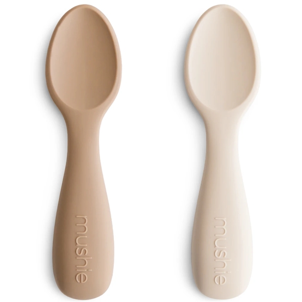 Mushie Silikoneskeer i Natural & Shifting Sand – Tilbud!