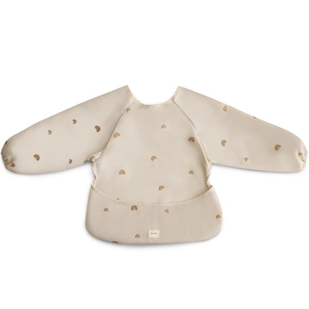 Regnbue Hagesmæk med Ærmer fra Mushie - Fantastisk Tilbud!