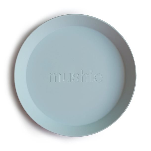 Mushie Tallerkener i Powder Blue – 2 Pak til Børn