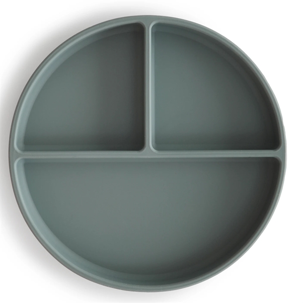 Mushie Tallerken med Sugekop – Dried Thyme til Børn