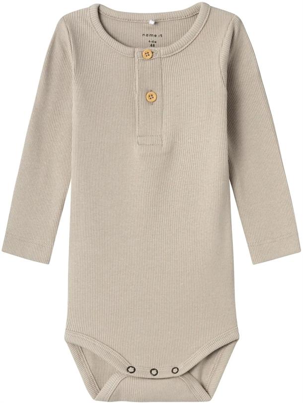 Elegant Baby Body i Ren Cashmere med Knapper - Tidløs Stil