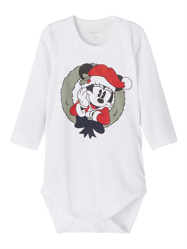 Hvid Minnie Mouse Body fra Name It - Få den på tilbud nu!