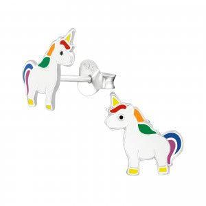 Søde enhjørning ørestikker til børn - Magisk smykke!