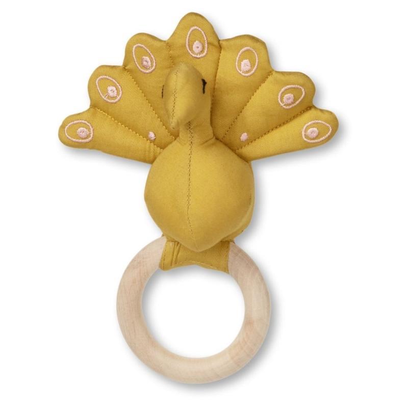 Sennepsfarvet Påfugl Rangle fra Cam Cam Copenhagen