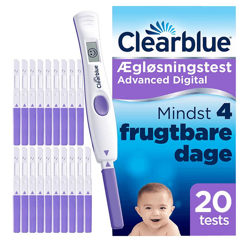 Clearblue Digital Ægløsningstest – 20 Stk til Graviditet