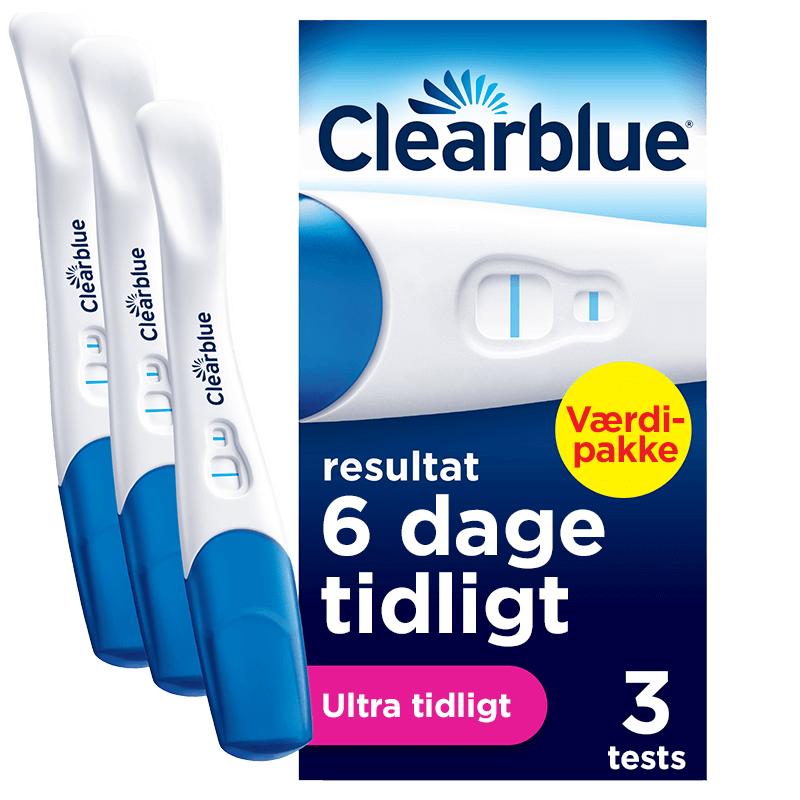 Clearblue Ultra Tidligt Graviditetstest – 3 Stk Tilbud!