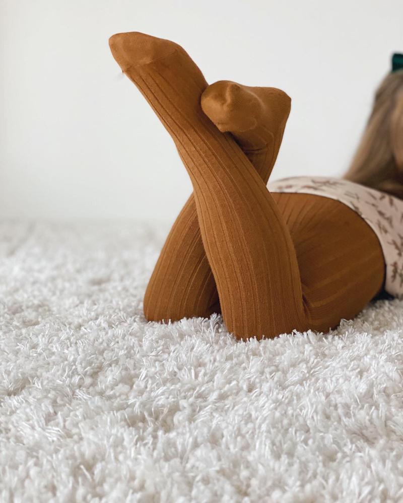Condor Rib Strømpebukser Toffee til Baby – Komfort & Stil