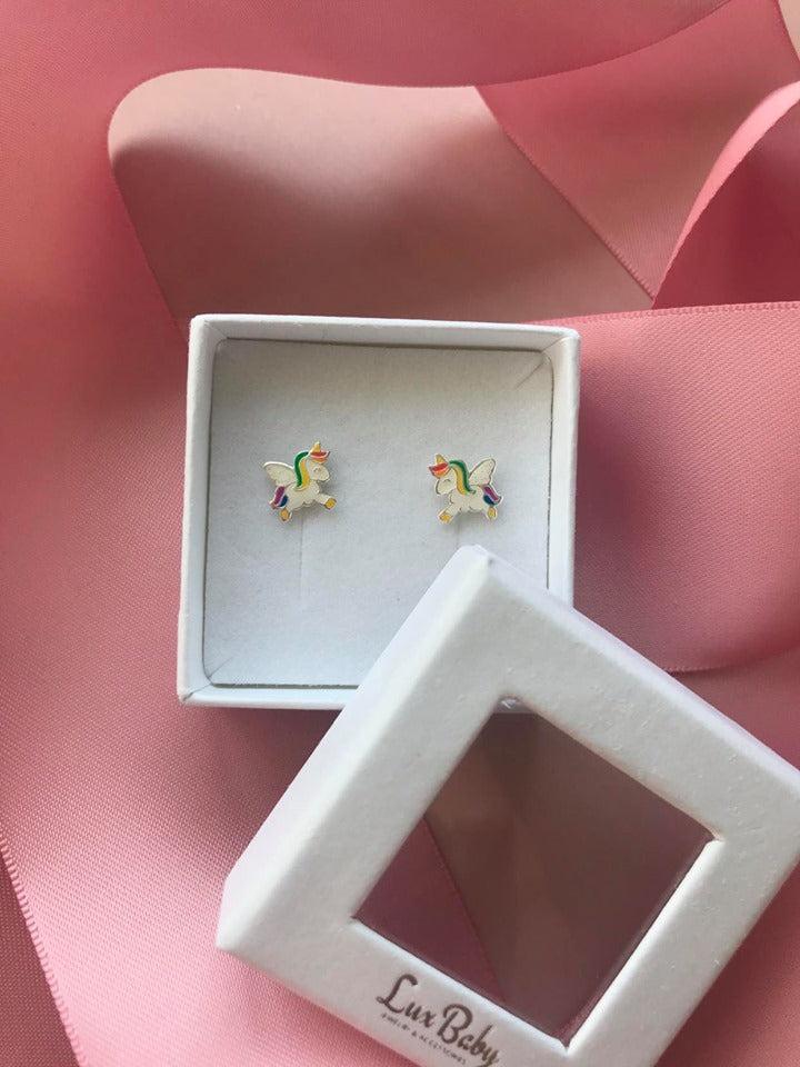 Søde Enhjørning Ørestikker med Vinger til Børn - Fantastisk!