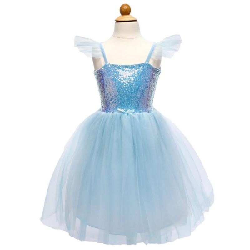 Glitrende Prinsessekjole i Blå – Magisk Leg & Fest!