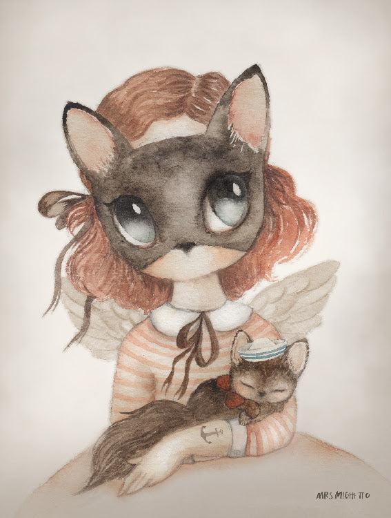 Miss Charlie Børneplakat 18x24 cm fra Mrs. Mighetto