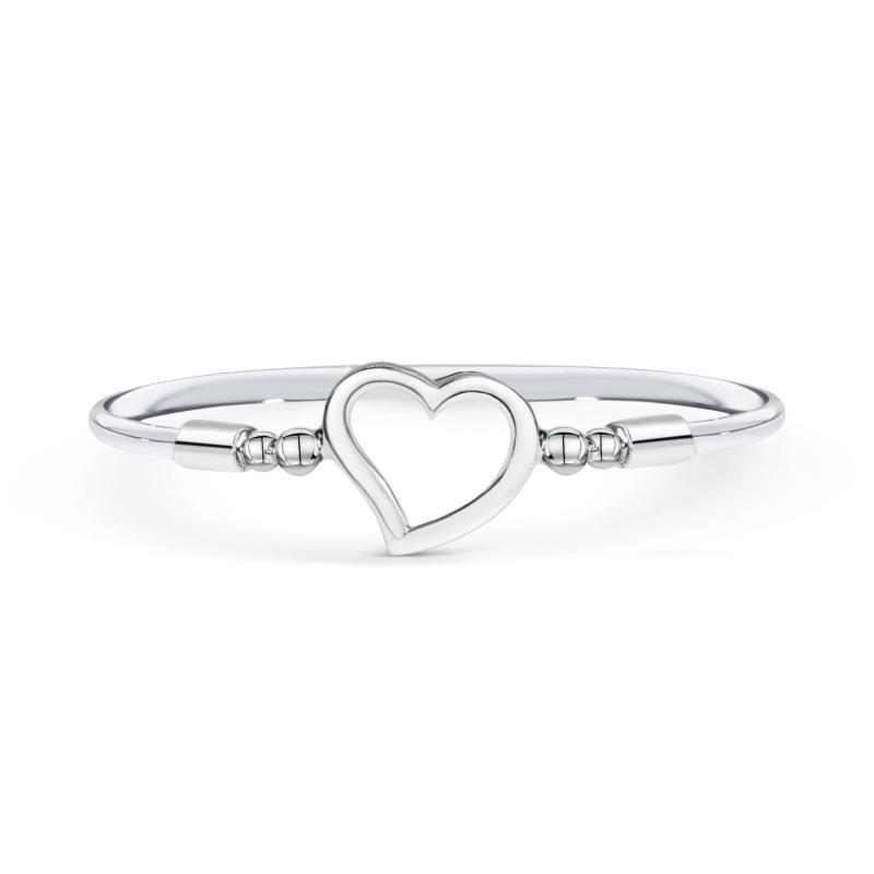 Elegant Sølv Armring med Hjerte – Nikkelfri Smykkeæske