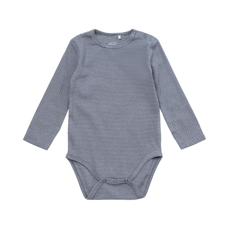 Stribet Body i Blå fra Petit By Sofie Schnoor - 56 cm