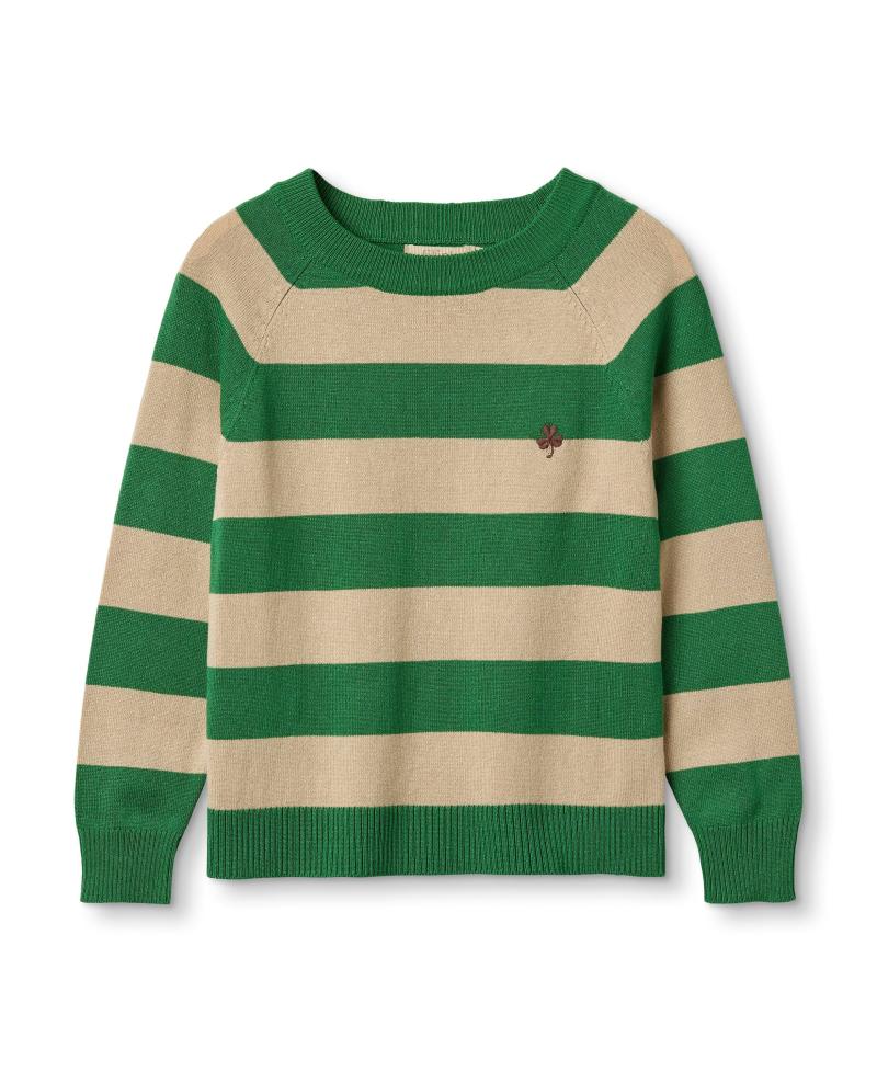 Fliink Favo Clover Pullover – Blød striktrøje med striber
