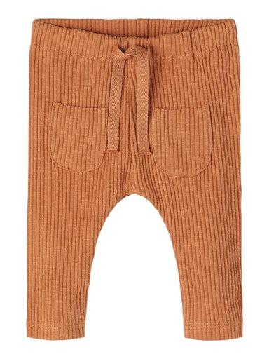 Baby Bukser Rib Bran   62 Cm fra Lil Atelier