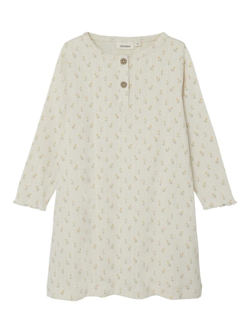 Lola Natkjole Turtledove med Blomsterprint fra Lil Atelier