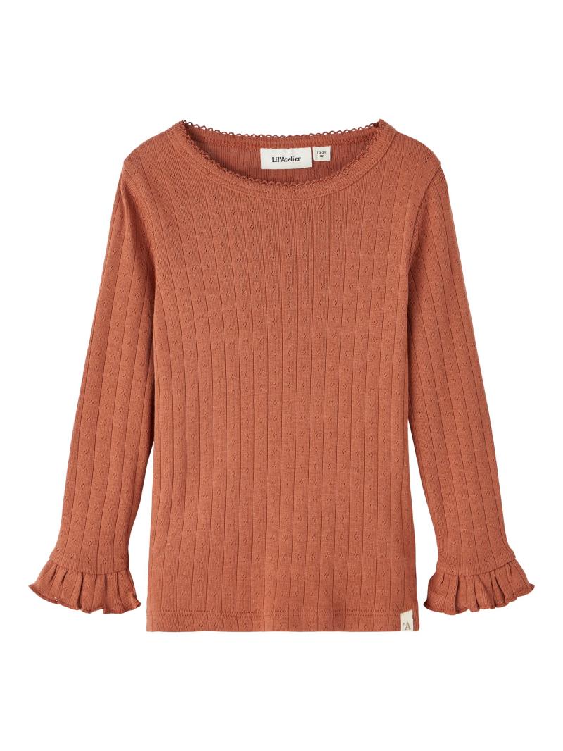 Rachel Slim Poientelle T-shirt i Baked Glay fra Lil Atelier
