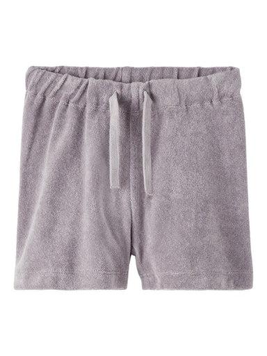 Frotté Shorts i Silver Filigree fra Lil Atelier - Udsalg!