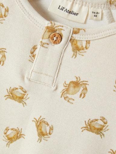 Slim Top med Krabber fra Lil Atelier - Turtledove