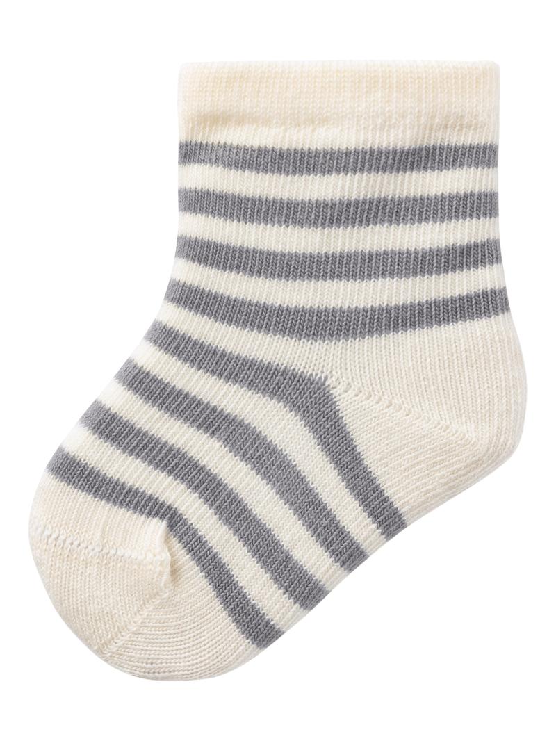 Love Stripe Babysokker i Sølvfiligran fra Lil Atelier