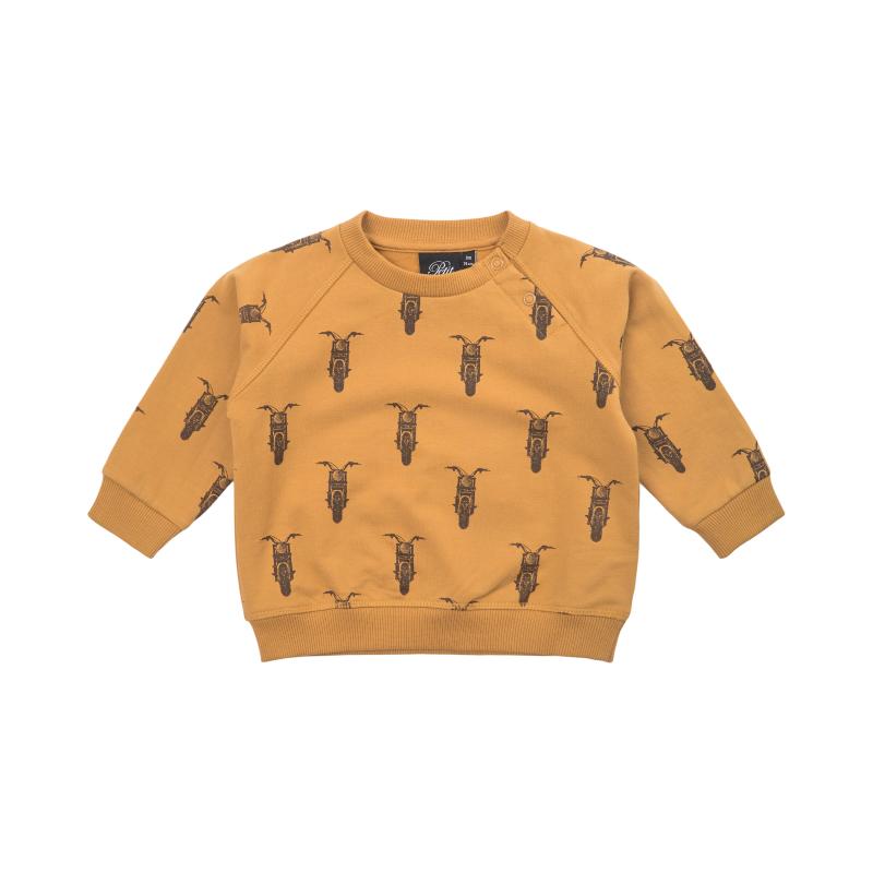 Svedshirt i Mørk Sennep - Must-have til Børnegarderoben