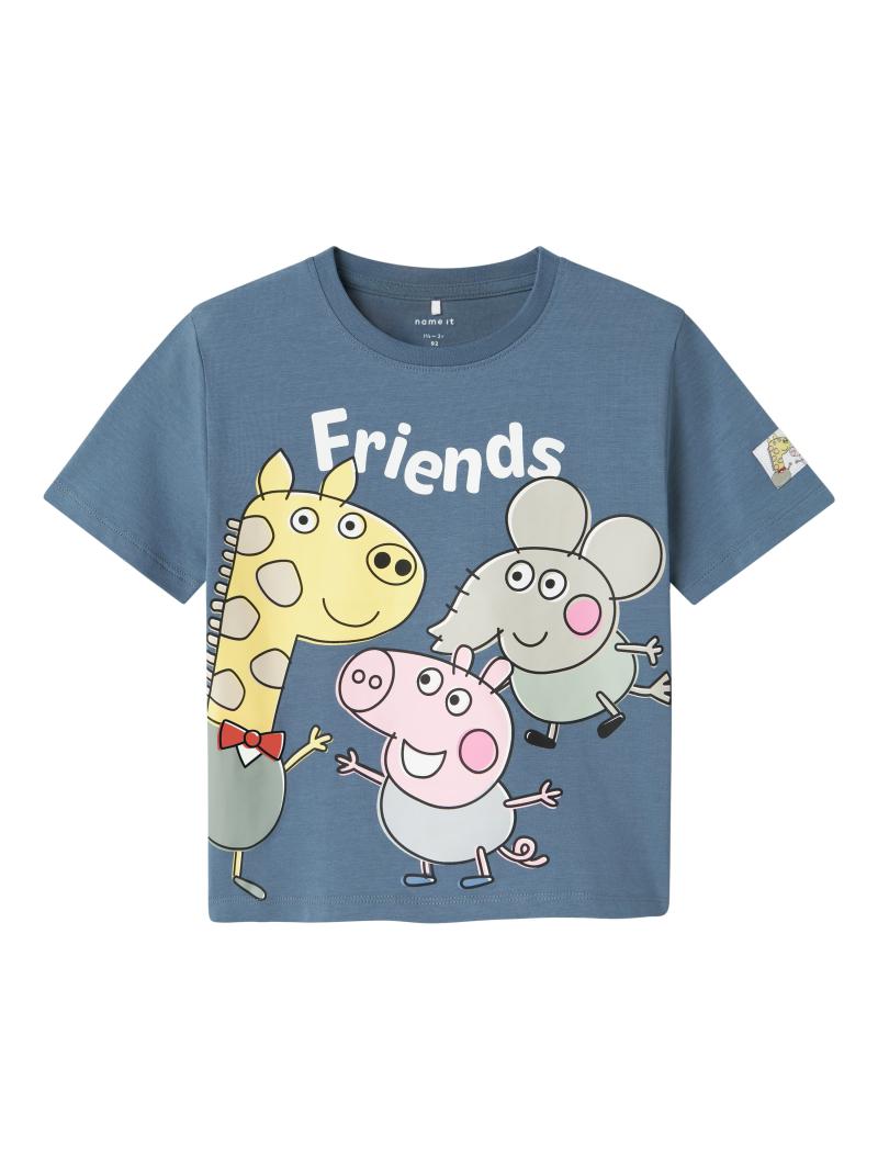 Arle Gurli Gris Ss Top   Blue Mirage   92 Cm fra Name It