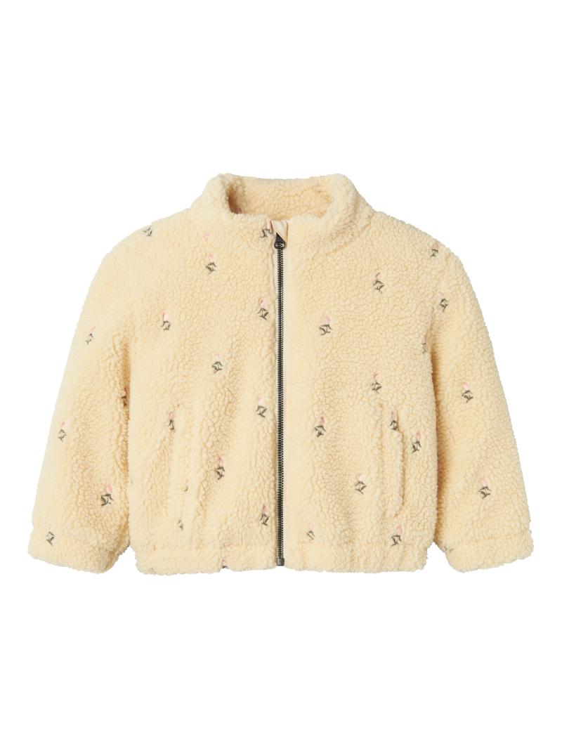 Nalo Loose Jacket   Bleached Sand   92 Cm fra Lil Atelier