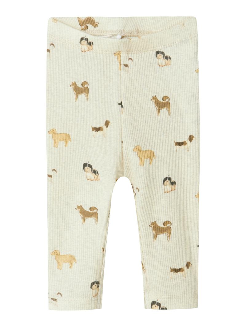 Bark Leggings med Hundemotiv – Peyote Melange Tilbud!