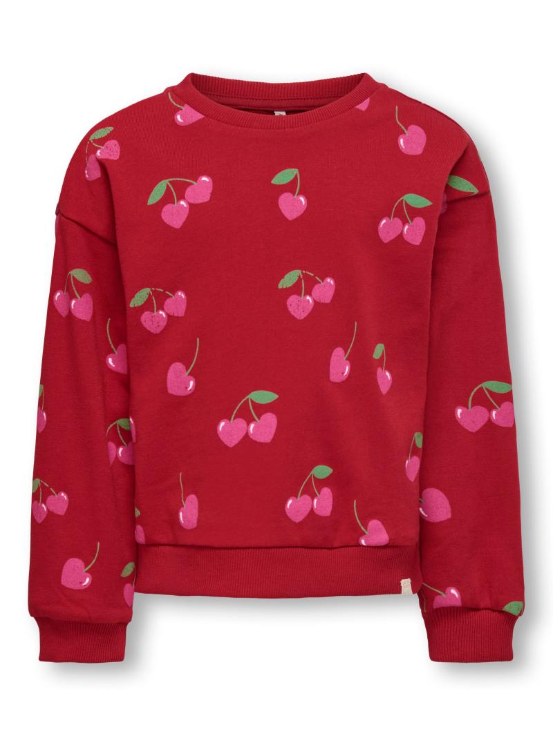 Artsy Loose Sweatshirt   Equestrian Red   92 Cm fra Only Mini