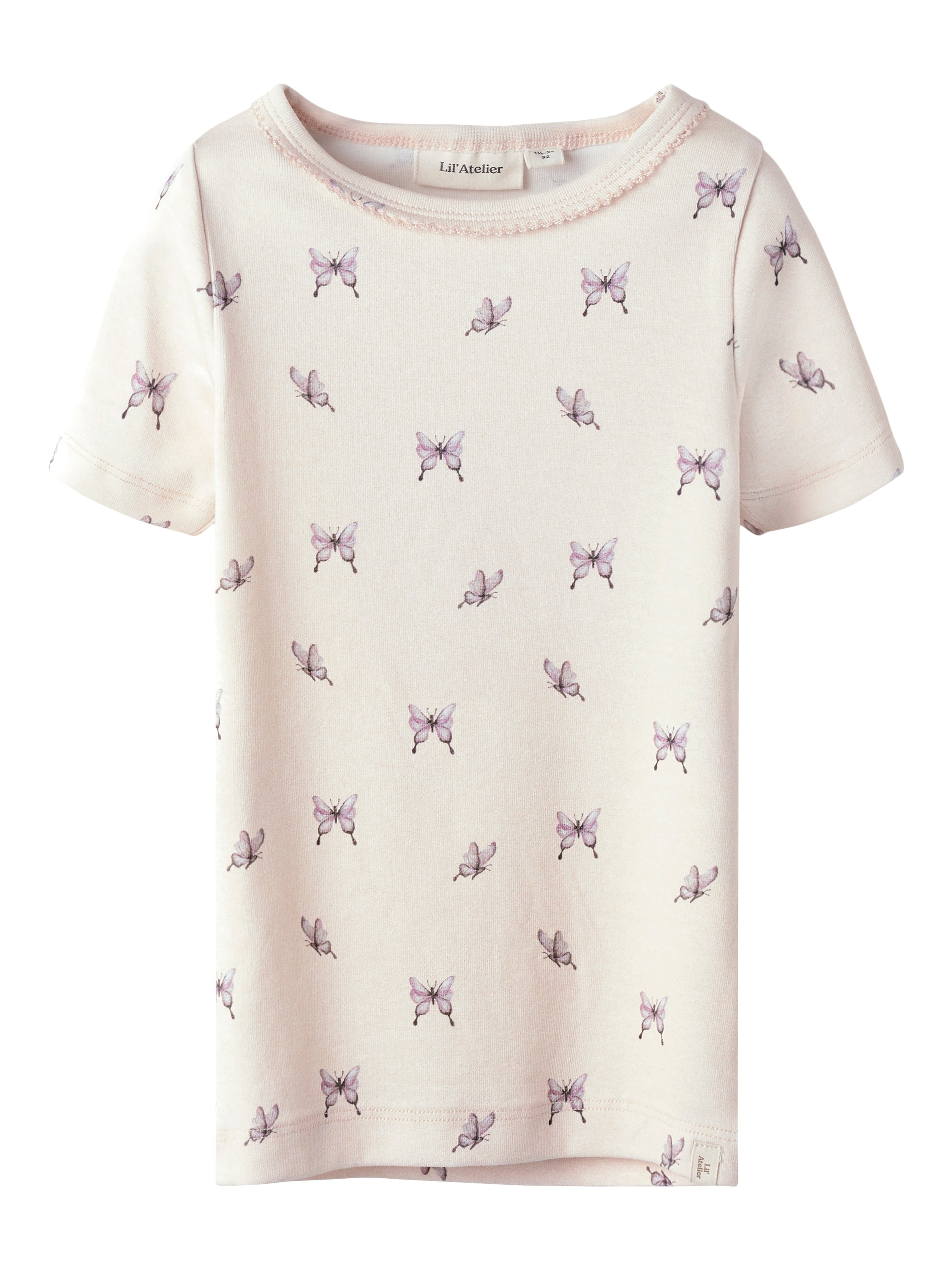 Gayo Sig Bluse med Flæse - Peach Blush Sommerlook