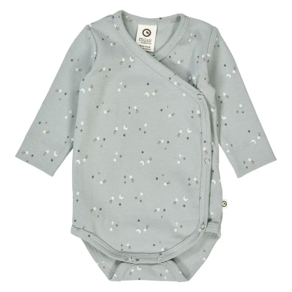 Stars Rib Wrap Body   Jasmin Blue  Walnut  Stormy Blue   68 fra Müsli