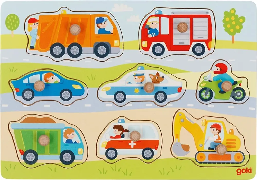 Knoppuslespil, Køretøjer fra Goki