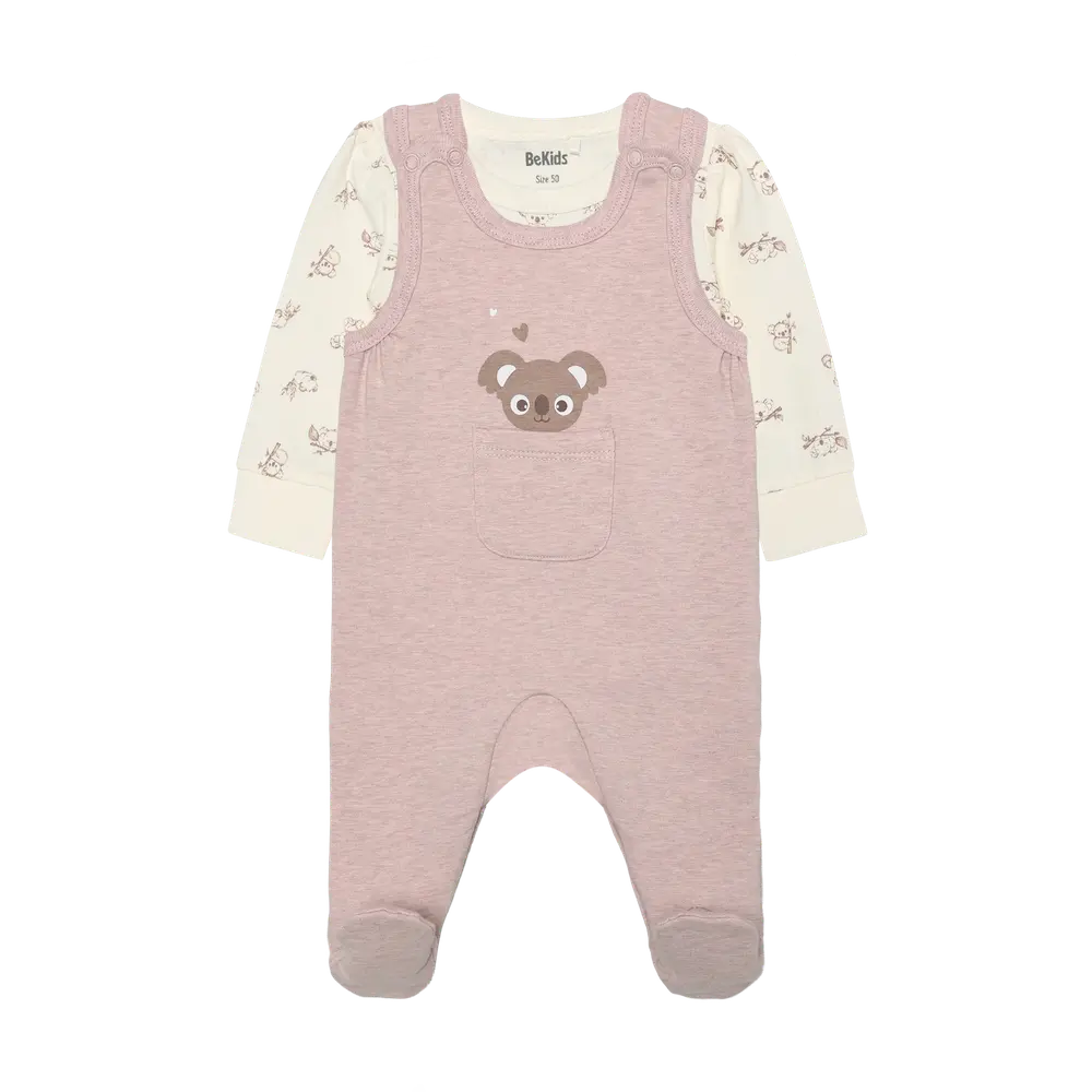 Sæt M. Body Langærmet+overall   6051   60 fra Bekids