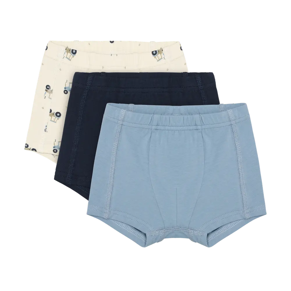 Boxershorts   3 Pak   Faded Denim   80 fra Bekids