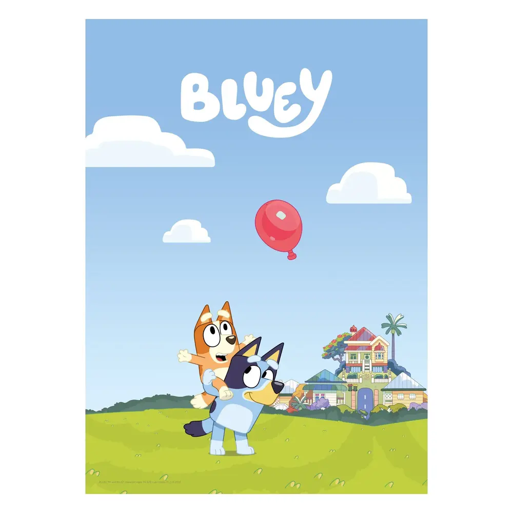 Plakat   Bluey   Ballon 30x40 fra Poster & Frame